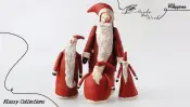 Canvas Vintage Santa Figurines
