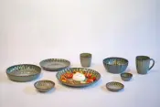 Stoviglie in ceramica pura Astera