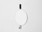 Wall-Mounted Mirror with Hook