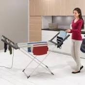 Elektryczna suszarka do ubrań z podgrzewanymi skrzydłami