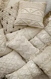 Macrame Cushions Storage Hammock Furniture