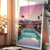 Decorative Art - Poster - End of the Day in Palm Springs