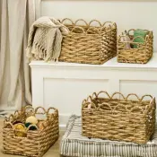 Water Hyacinth Basket Set of 4