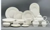 Embossed New Bone China Dinner Set