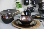 Metallic Glaze Stoneware Plates
