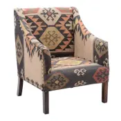 Kilim Fabric Upholstered Chair