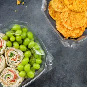 Tamper-Evident Diamond Hinged Food Containers
