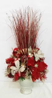 Deep Red Ting-Ting Centerpiece