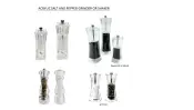 Acrylic Salt and Pepper Grinder and Shaker