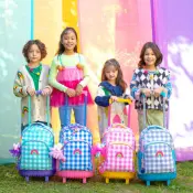 oddBi Happy Check LED Trolley Backpack