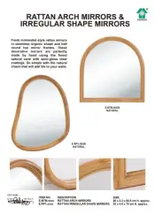 Rattan Arch and Irregular Mirrors
