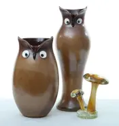 Age-Old Glass Owl Decor