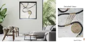 Artisanal Wall Decoration with Wood Frames
