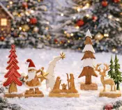 Angel Advent Range Albero di Natale in Legno