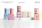 Hand Enameled Glass Scented Candles