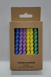 Twisted Celebration Candles