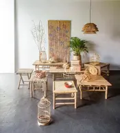 Seagrass Lampshade and Lanterns