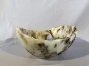 Hand-Shaped Onyx Stone Bowl