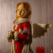 Guardian Angel Peaceful Winter Season Figurine