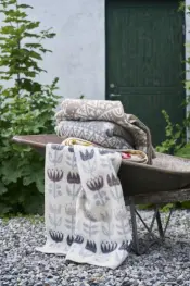 Klippan Tulip Grey Lambswool Throw 2209-01