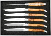 Forged Bee Juniper Wood Table Knives