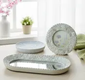 Botanical Embossed Resin Vanity Collection