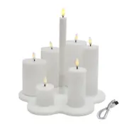 Rechargeable LED Candle Set