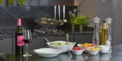 Square White Opal Glass Tableware