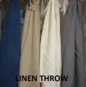 Vintage Linen Throws and Plaids