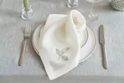 Embroidered Hemp Napkin