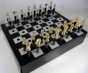 Chess Crystal Pencils and Chessboard Display