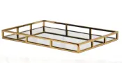 Gold Plated Mirror Tray