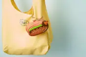 Eco Bag with Hot Dog Shaped Pouch