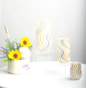 Colorful Twist Drinking Glass