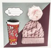 Set Regalo di Tazze in Ceramica con Cappello Caldo