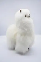 Fat Alpaca Model Decorative Doll 15cm
