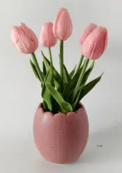 Tulip in Ceramic Vase