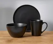 Black Dinner Set
