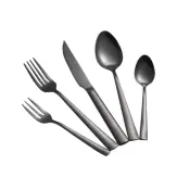 Porto Black Shiny 18/0 Cutlery