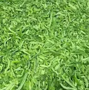 Frozen sliced green peppers