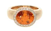 Mandarin Garnet Ring