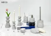 100 Percent Natural Marble Candle and Bathroom Accessories