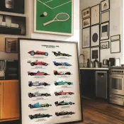 Decorative Art - Poster - Legendary Formula 1 Cars
