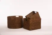 Rattan Chevron Basket