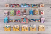 3D Wooden Layered Magnets