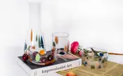 Colour-Dot Jug Tumbler and Serving Bowl