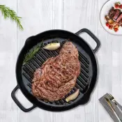 32cm Sartén de Hierro Fundido Pre-sazonado