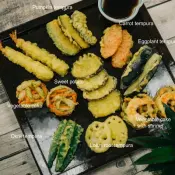 Karışık Karides ve Sebze Tempura Seti