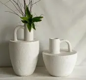 TOBI Stone Finish Vase Collection