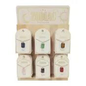 Gemstone Engraved Zodiac Necklaces